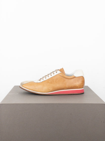 Miu Miu 2000s Square-Toe Low-Top Sports Sneakers