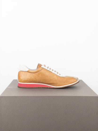 Miu Miu 2000s Square-Toe Low-Top Sports Sneakers