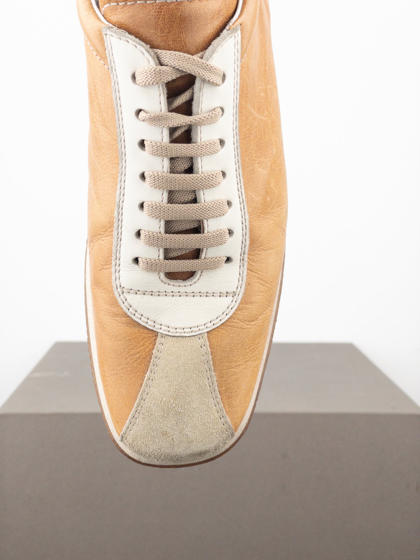 Miu Miu 2000s Square-Toe Low-Top Sports Sneakers