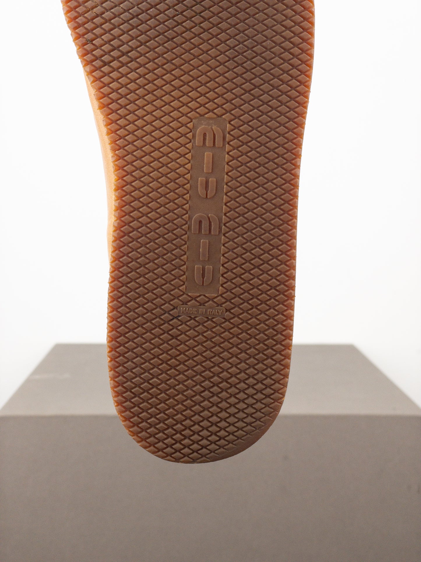 Miu Miu 2000s Square-Toe Low-Top Sports Sneakers