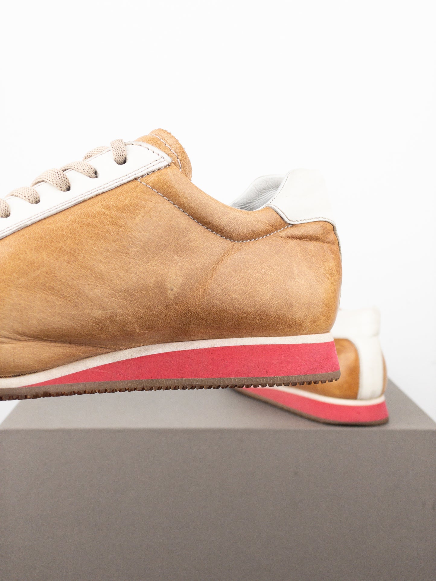 Miu Miu 2000s Square-Toe Low-Top Sports Sneakers