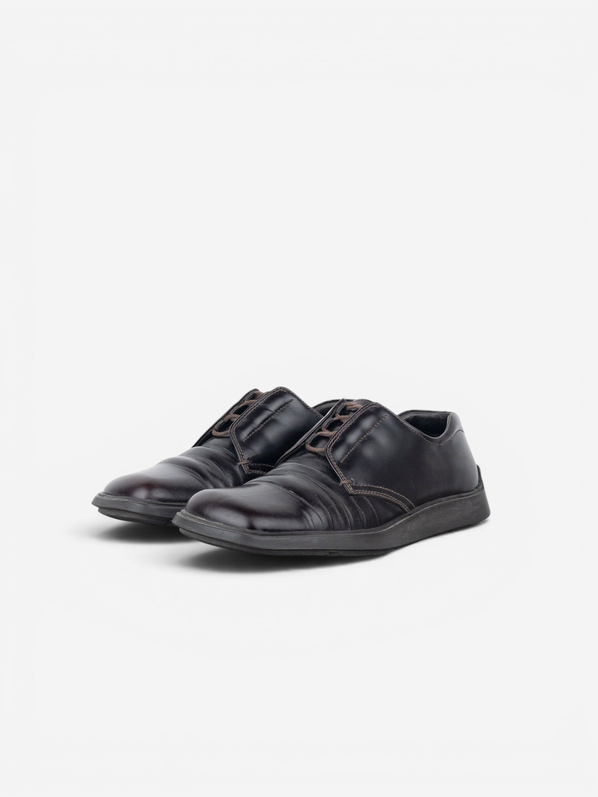 Prada AW99 Square Toe Creeper Derby Shoes