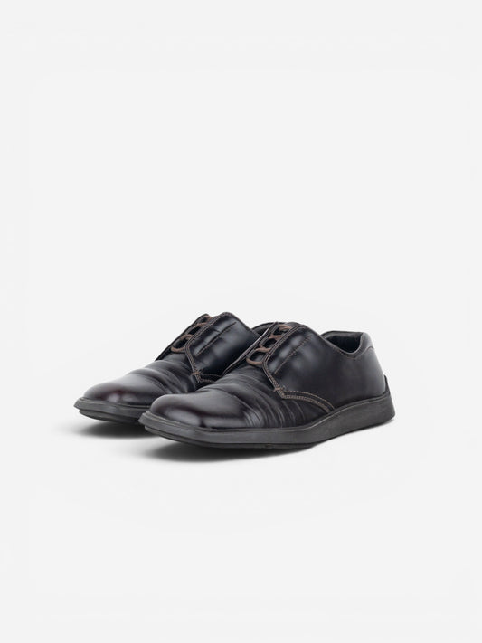 Prada AW99 Square Toe Creeper Derby Shoes