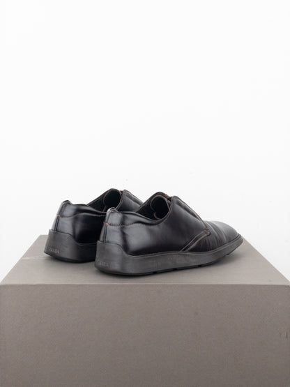 Prada AW99 Square Toe Creeper Derby Shoes