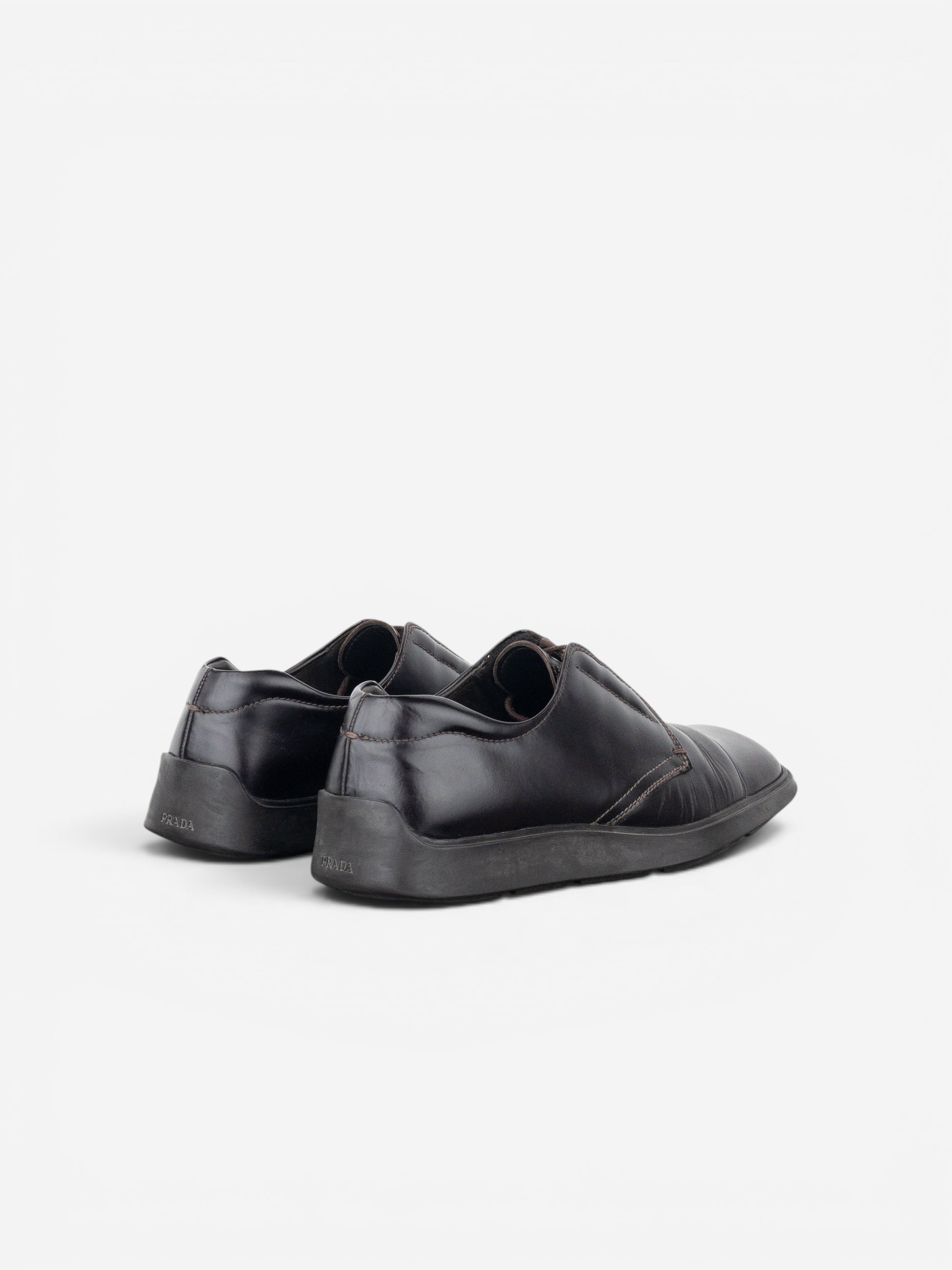 Prada AW99 Square Toe Creeper Derby Shoes – photo 2
