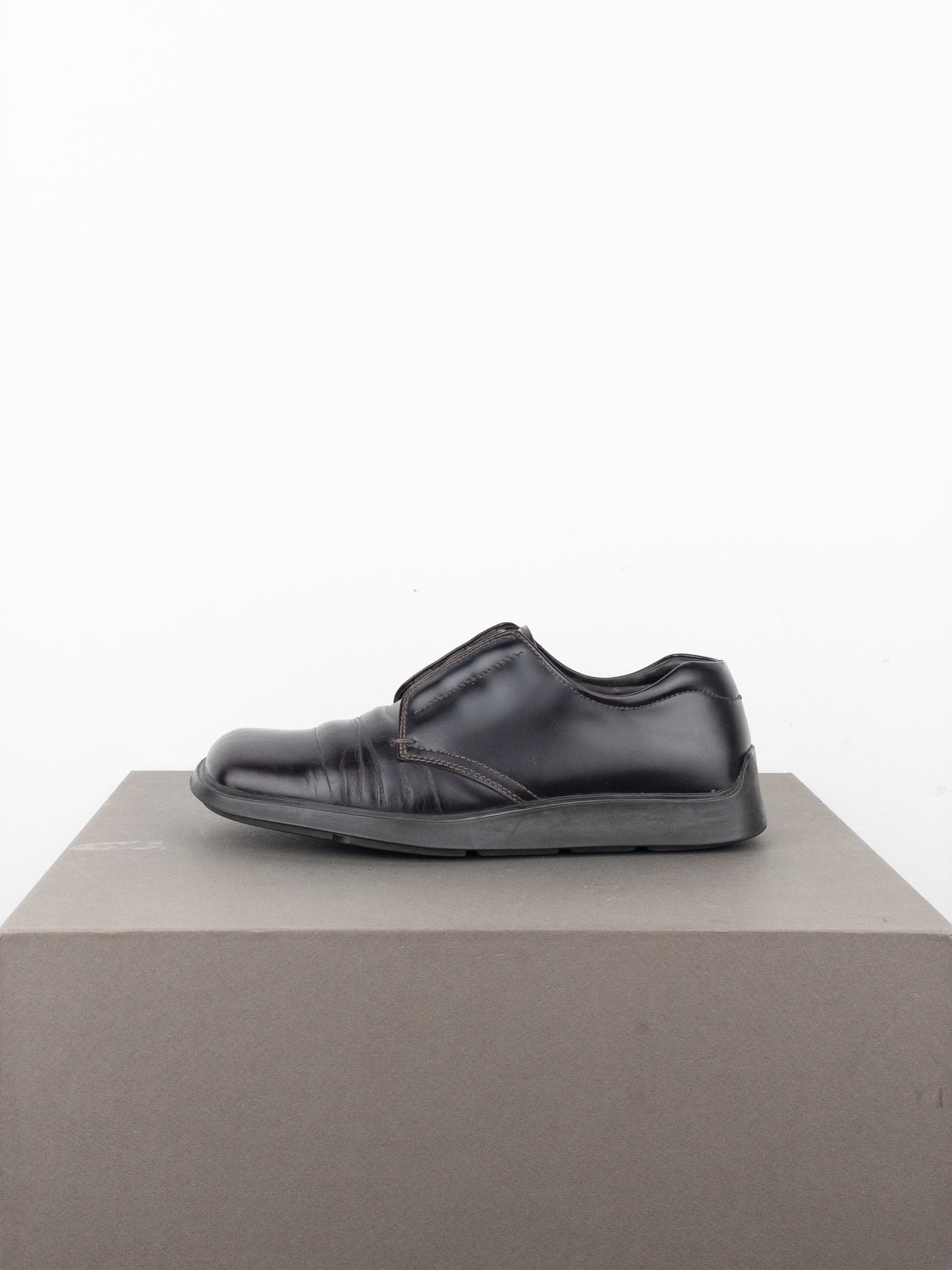 Prada AW99 Square Toe Creeper Derby Shoes