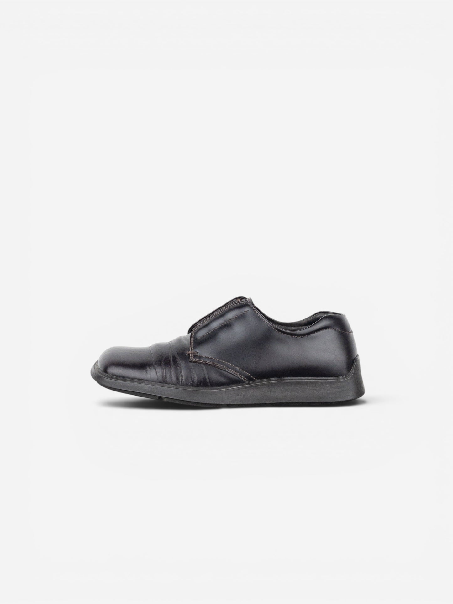Prada AW99 Square Toe Creeper Derby Shoes – photo 3