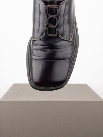 Prada AW99 Square Toe Creeper Derby Shoes