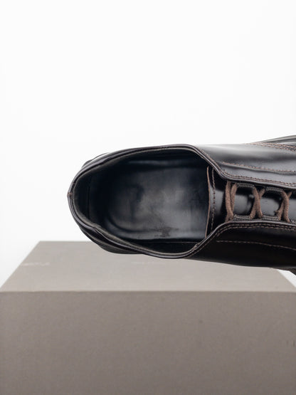 Prada AW99 Square Toe Creeper Derby Shoes