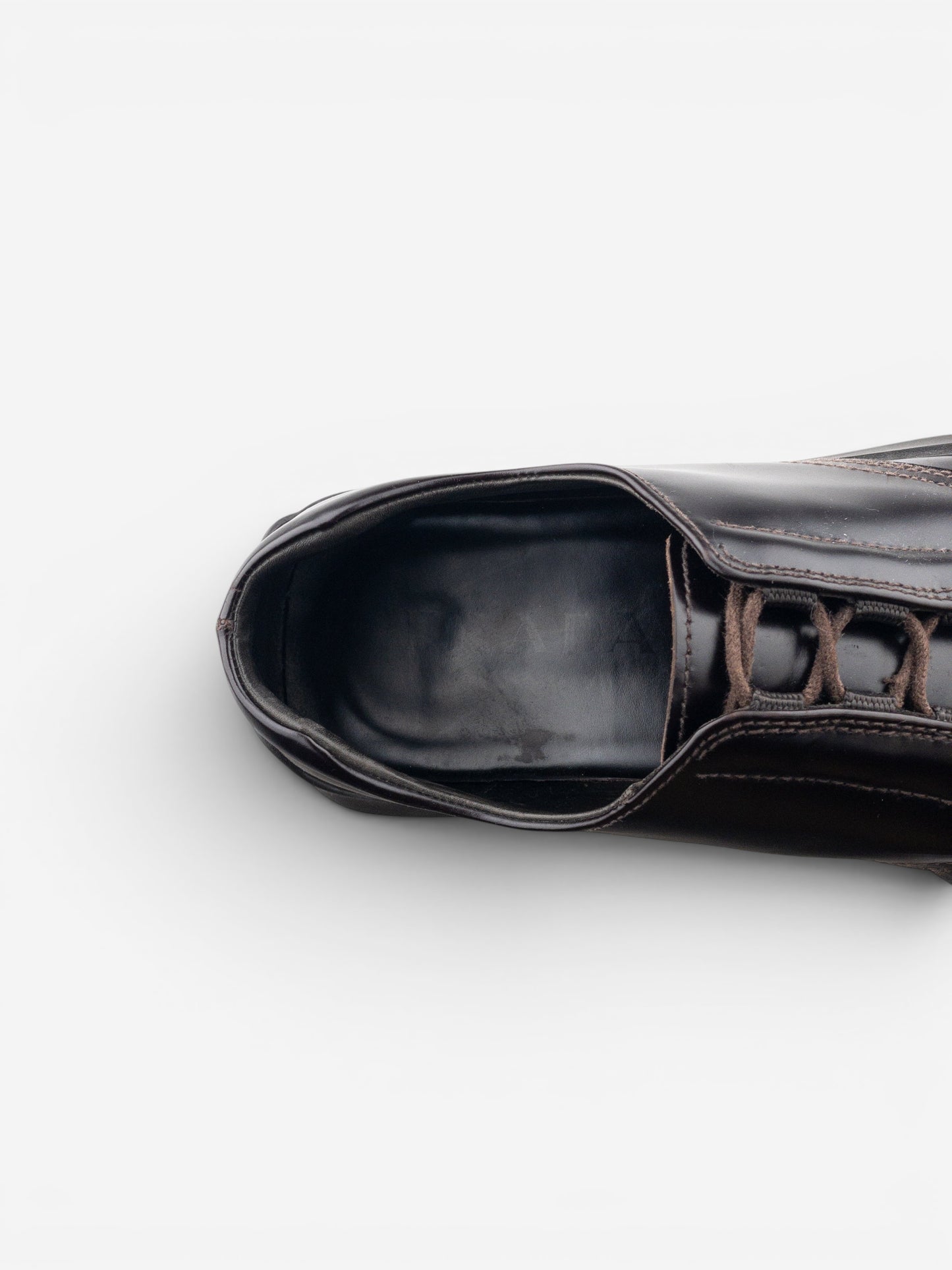 Prada AW99 Square Toe Creeper Derby Shoes – photo 8