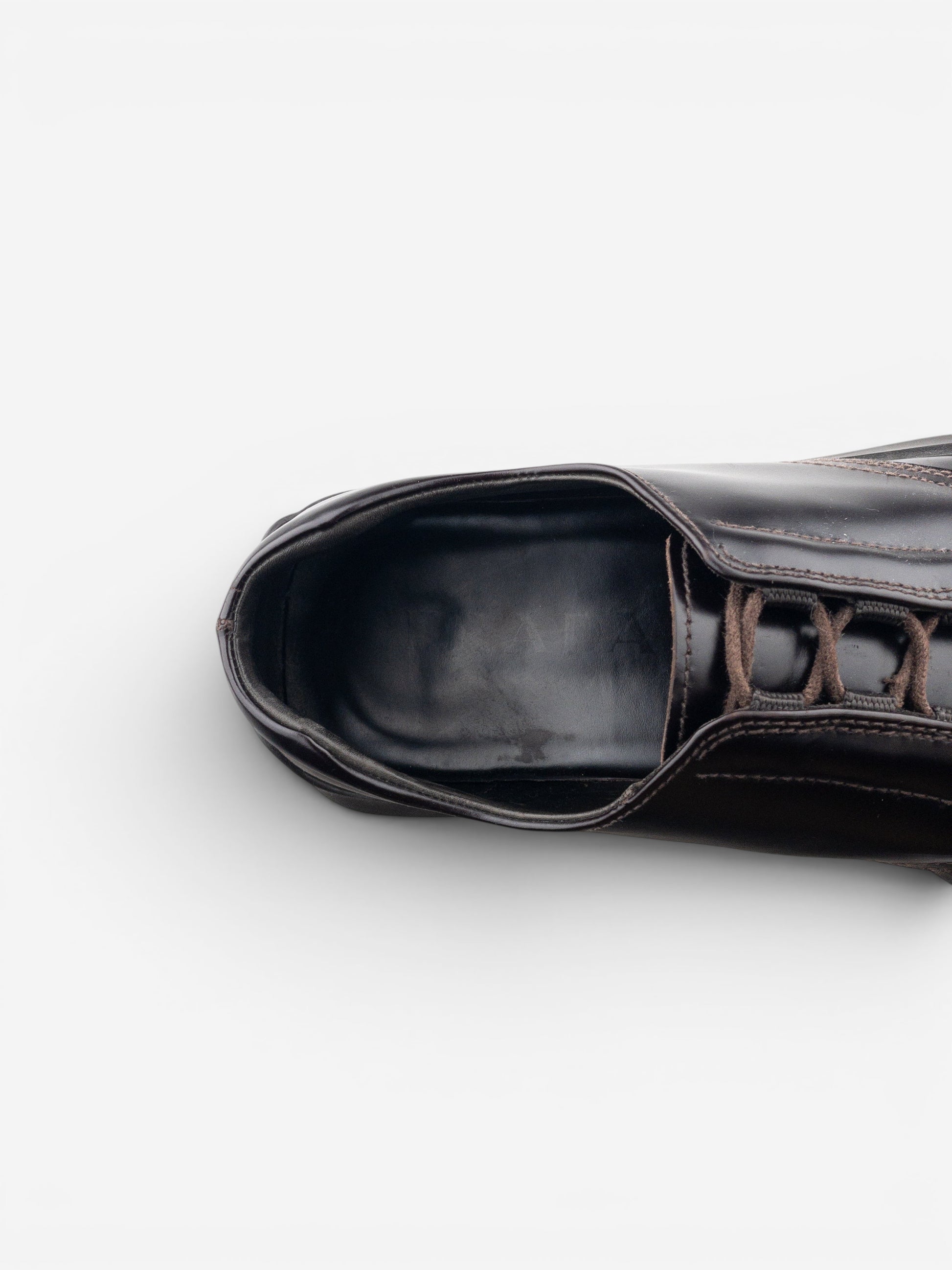 Prada AW99 Square Toe Creeper Derby Shoes – photo 8