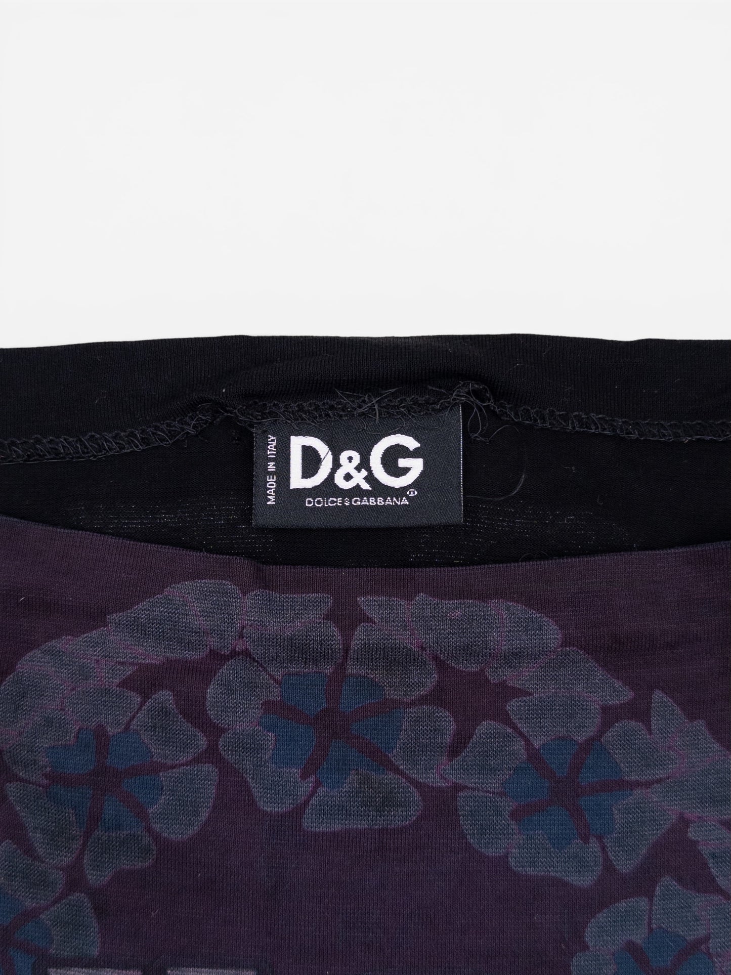 Dolce & Gabbana AW04 'Voluptas Volubis' Print Ribbon Tank Top