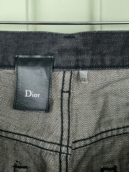 Dior Homme AW03 LUSTER `Clawmark´ Denim Jeans