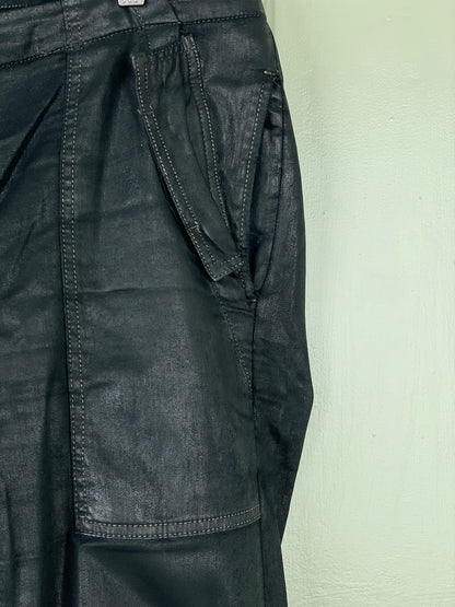 Rick Owens DRKSHDW SS15 "Faun" Coated Denim Aircut Pants