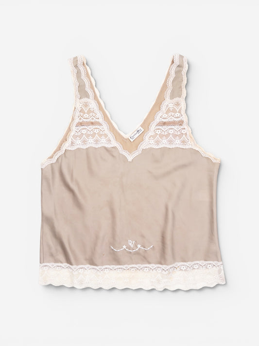 Dior by Gianfranco Ferre 1990s Lace Camisole Tank Top