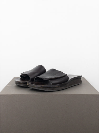 Prada SS99 ‘Sailor’ Square Toe Velcro Platform Slides