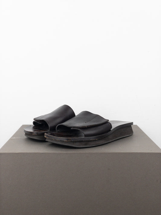 Prada SS99 ‘Sailor’ Square Toe Velcro Platform Slides