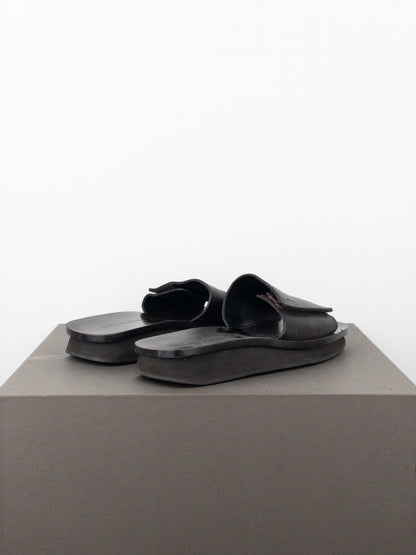 Prada SS99 ‘Sailor’ Square Toe Velcro Platform Slides