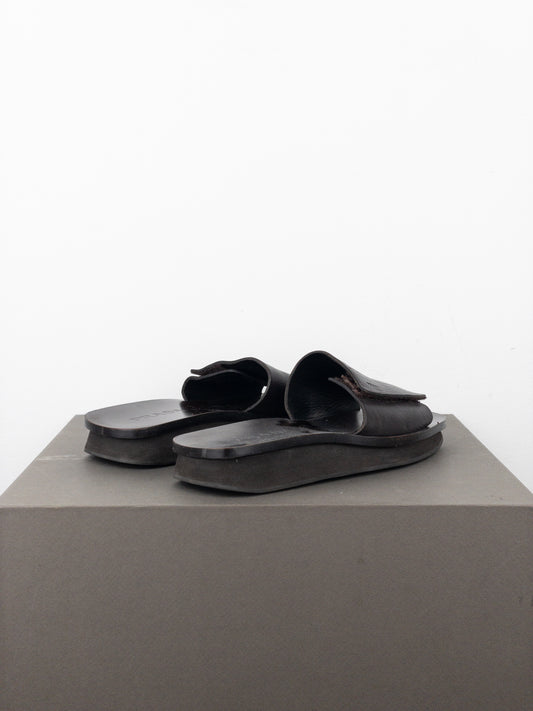 Prada SS99 ‘Sailor’ Square Toe Velcro Platform Slides