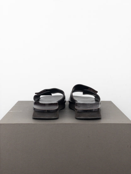 Prada SS99 ‘Sailor’ Square Toe Velcro Platform Slides