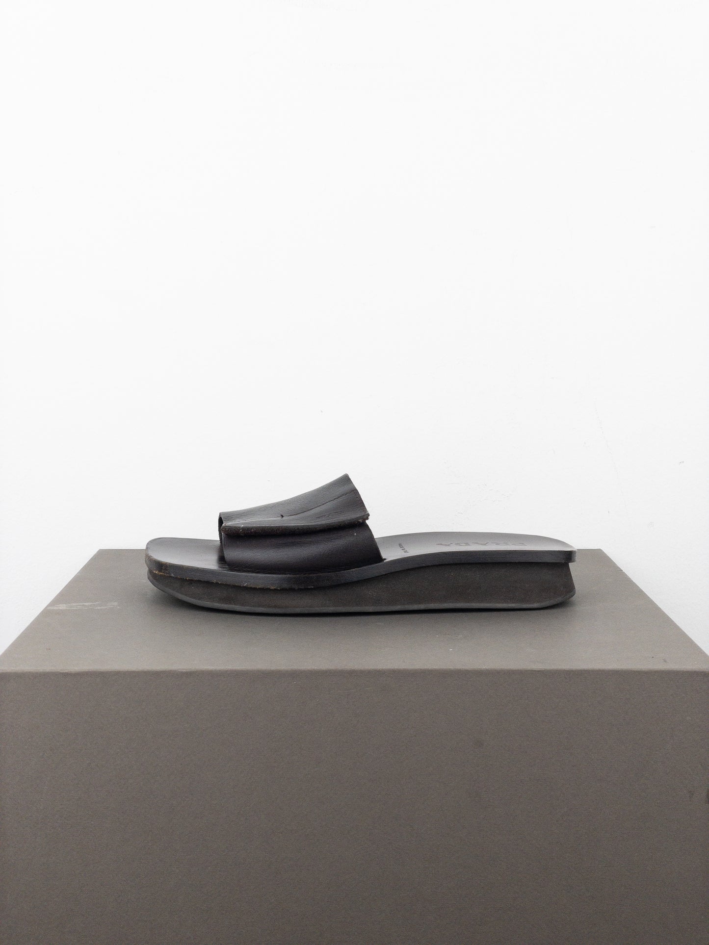 Prada SS99 ‘Sailor’ Square Toe Velcro Platform Slides