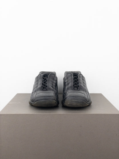 Prada AW99 Square Toe Biker Moto Sports Low-Top Sneakers