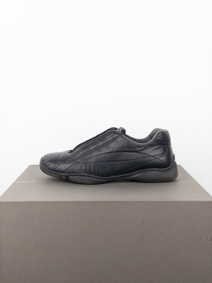 Prada AW99 Square Toe Biker Moto Sports Low-Top Sneakers