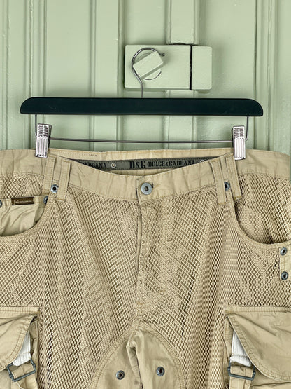 Dolce & Gabbana SS03 Net Cargo Pants