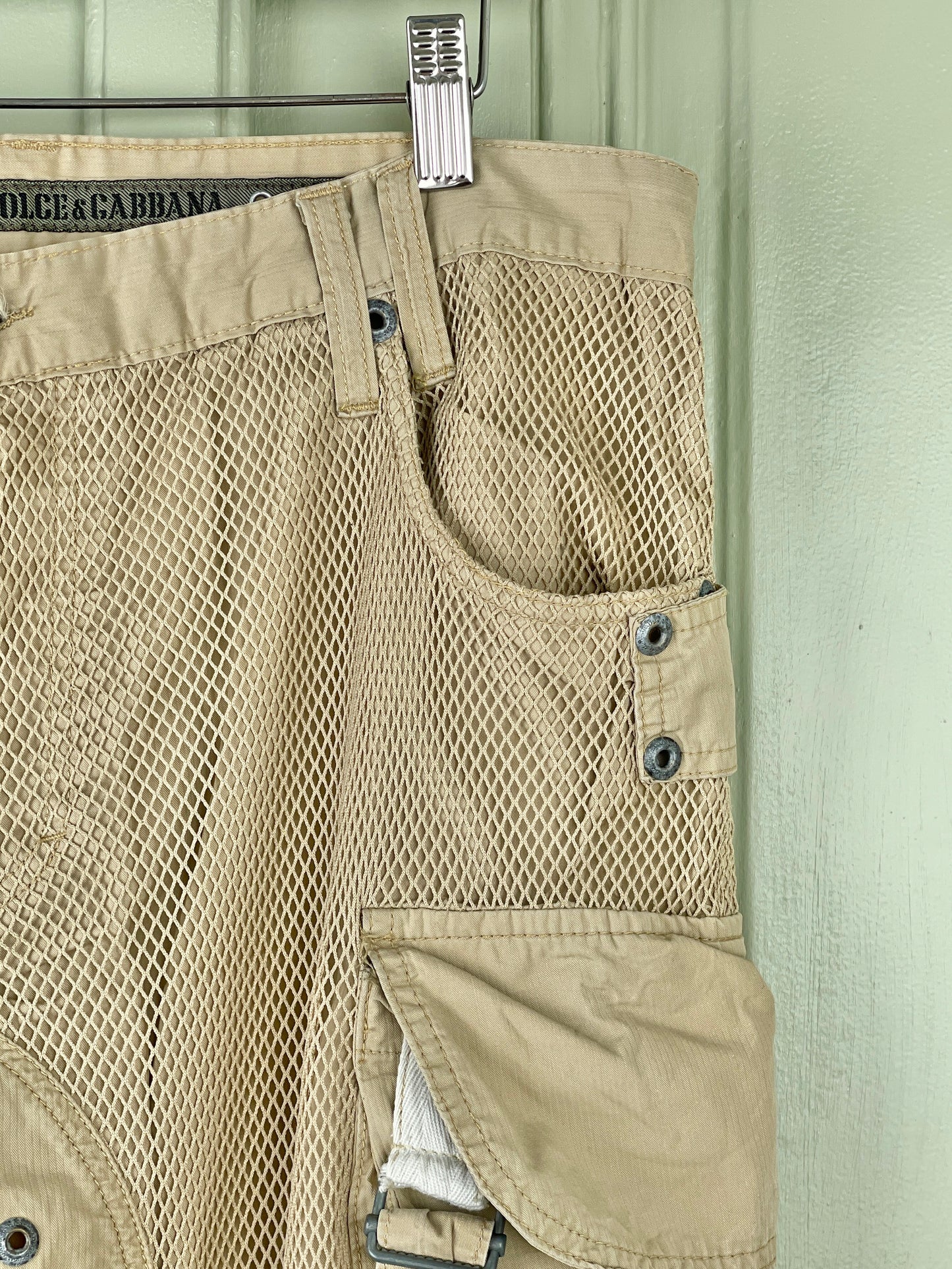 Dolce & Gabbana SS03 Net Cargo Pants