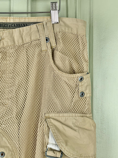 Dolce & Gabbana SS03 Net Cargo Pants