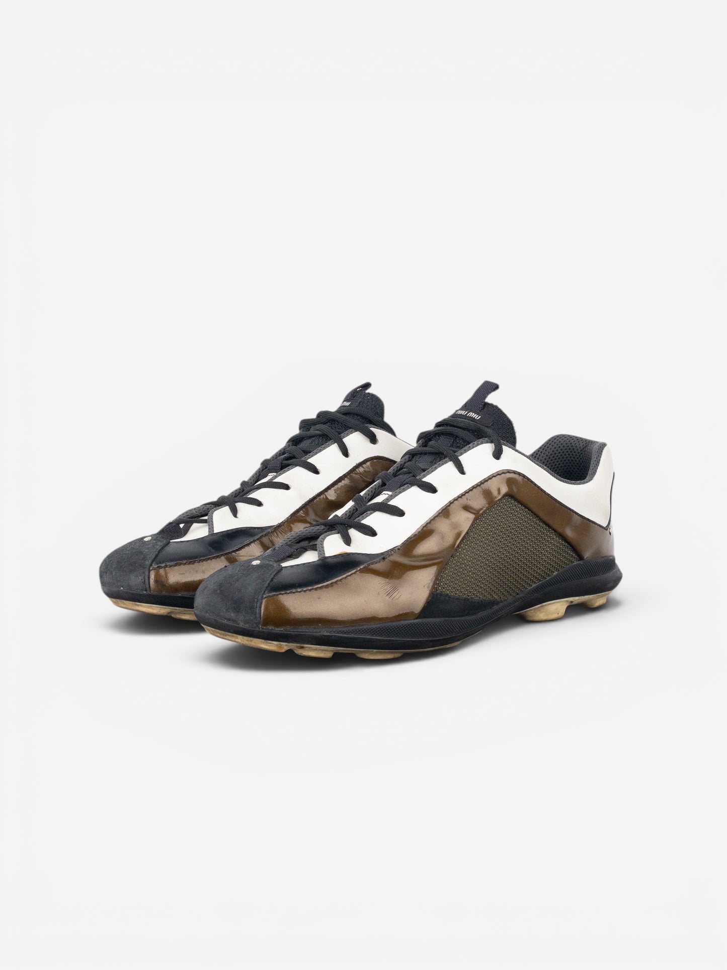 Miu Miu AW04 Sample Hybrid Sports Spike-Sole Cleat Sneakers