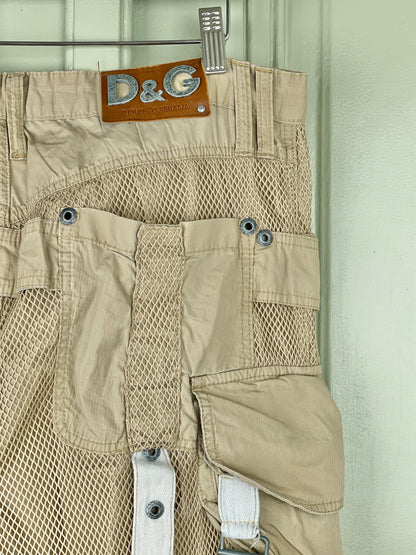 Dolce & Gabbana SS03 Net Cargo Pants