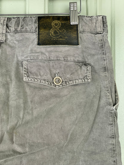 Dolce & Gabbana Stonewash Multi-Pocket Military Cargo Pants