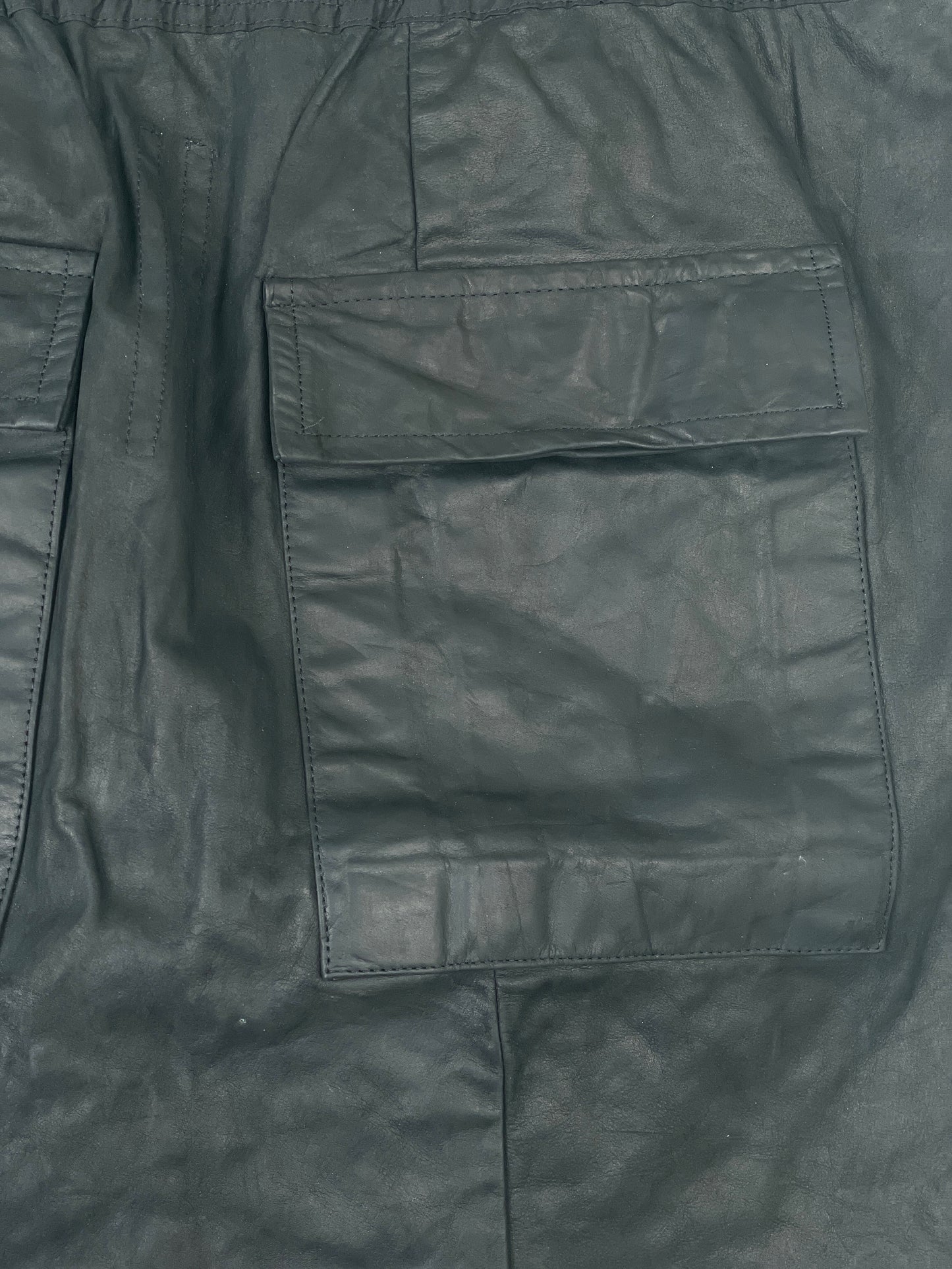 Rick Owens AW12 'MOUNTAIN' Leather Pod Shorts