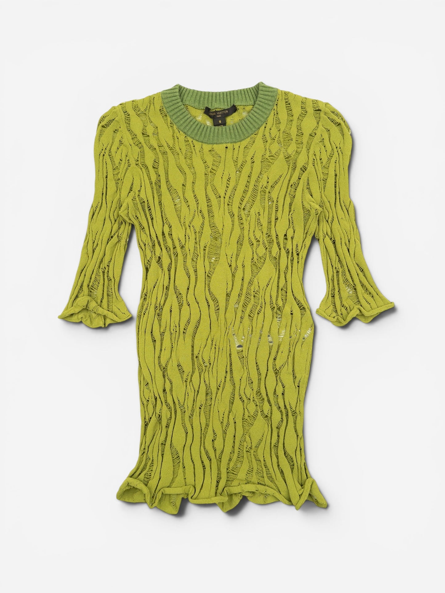 Louis Vuitton by Marc Jacobs 2010s Distressed Intarsia Knit Top