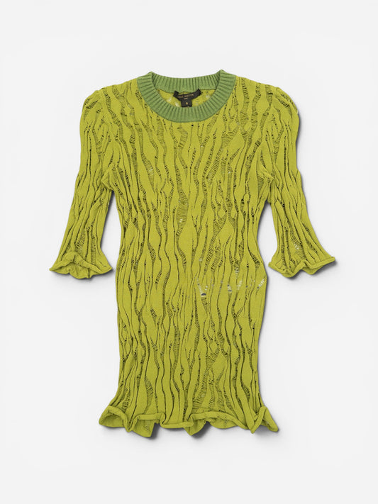 Louis Vuitton by Marc Jacobs 2010s Distressed Intarsia Knit Top