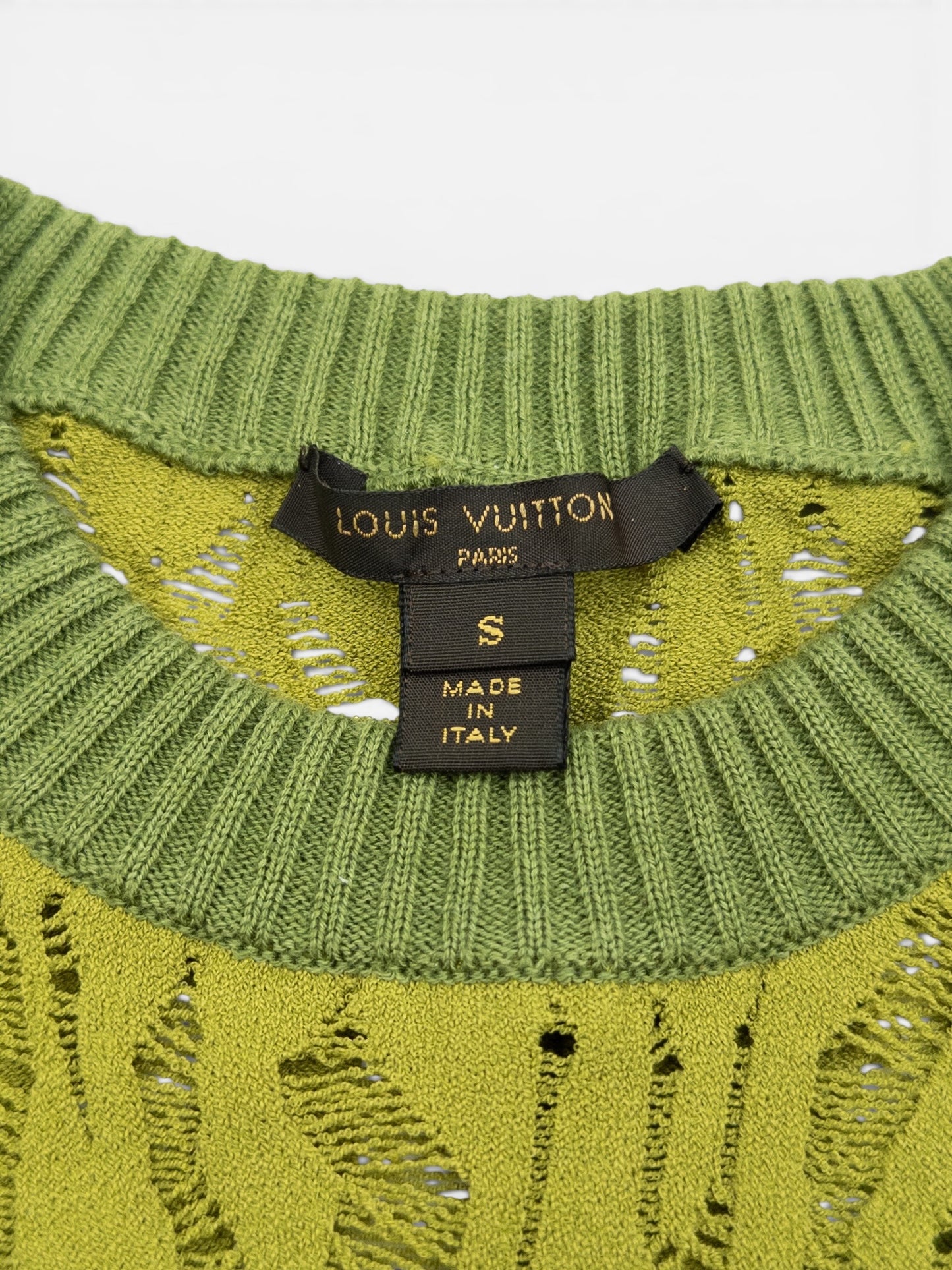 Louis Vuitton by Marc Jacobs 2010s Distressed Intarsia Knit Top