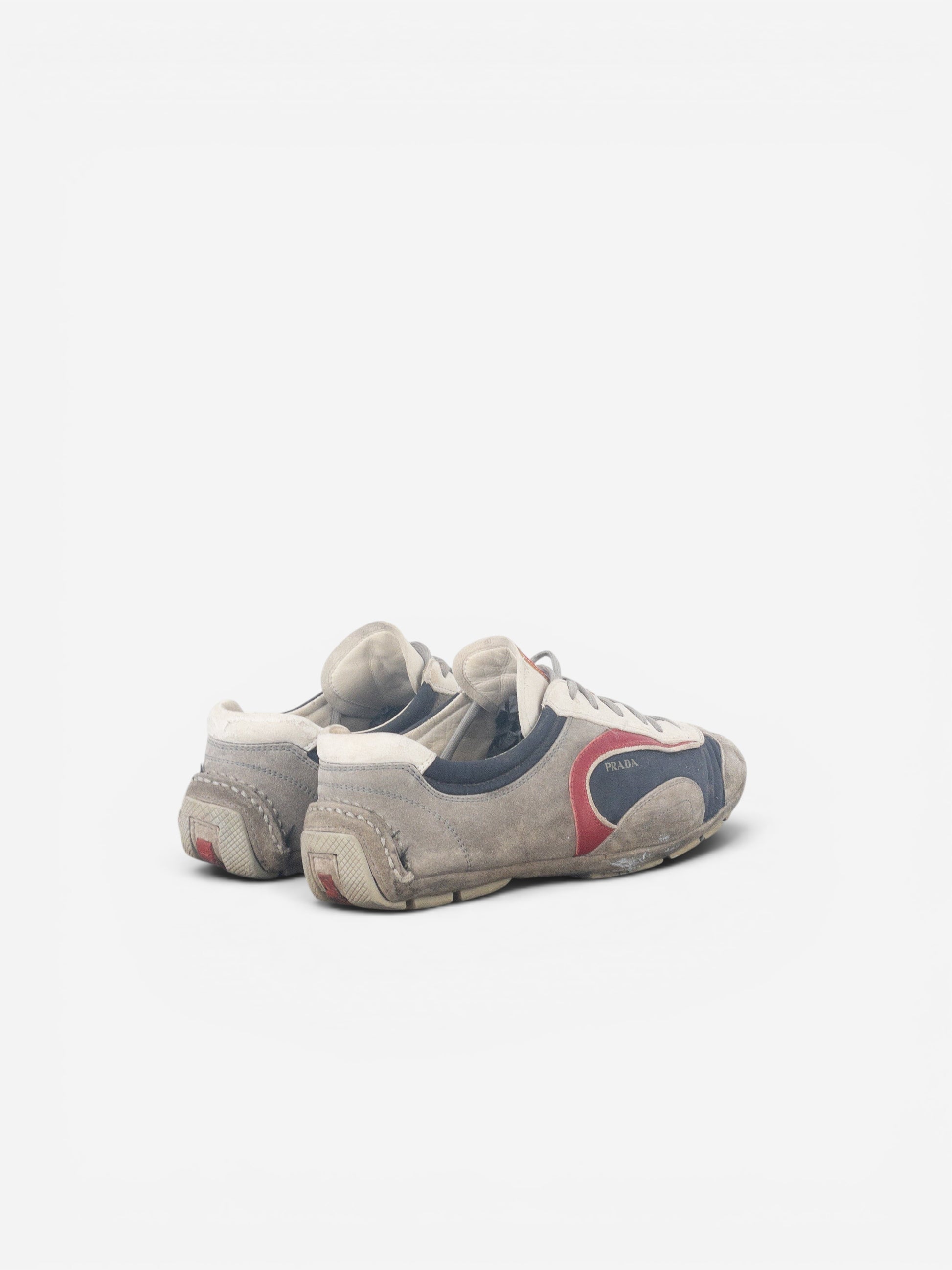 Prada 2000s Monte Carlo Driving Sneakers (5, white, navy, grey, red) – photo 2