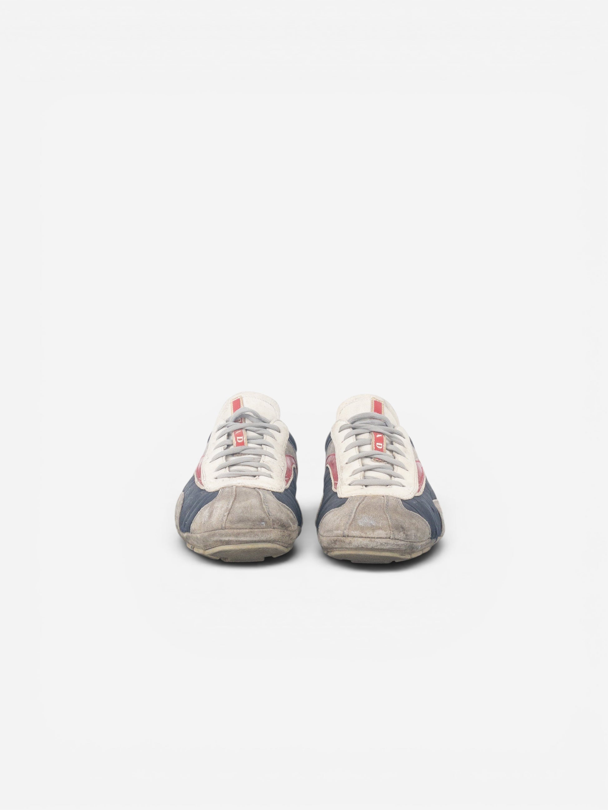 Prada 2000s Monte Carlo Driving Sneakers (5, white, navy, grey, red) – photo 5