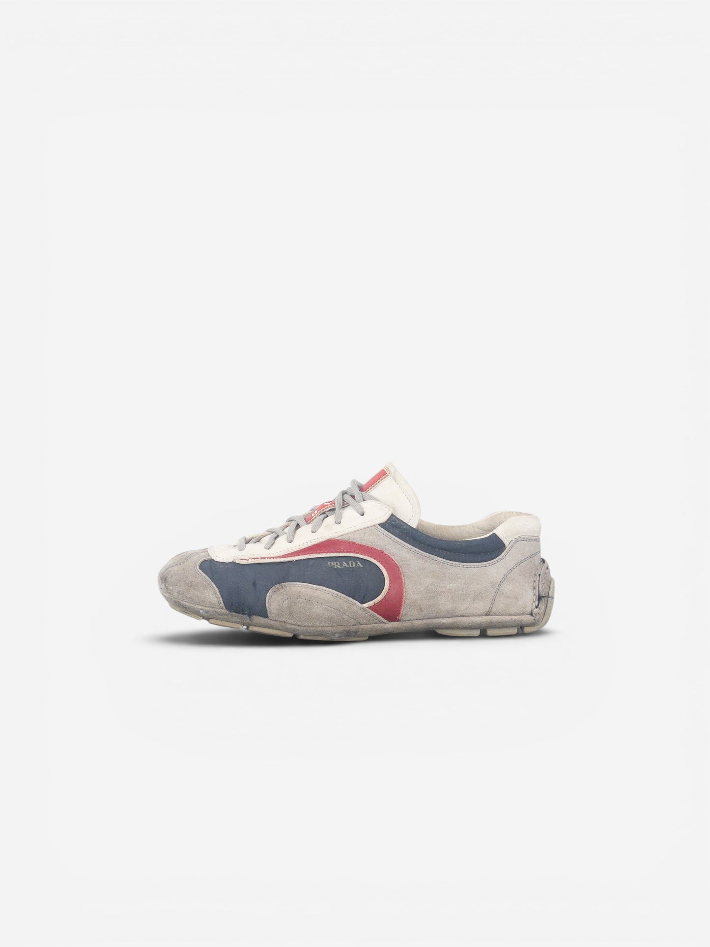 Prada 2000s Monte Carlo Driving Sneakers (5, white, navy, grey, red) – photo 3