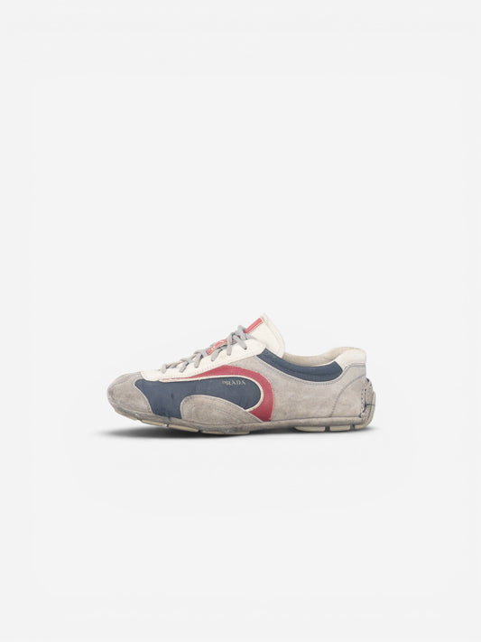 Prada 2000s Monte Carlo Driving Sneakers (5, white, navy, grey, red) – photo 3