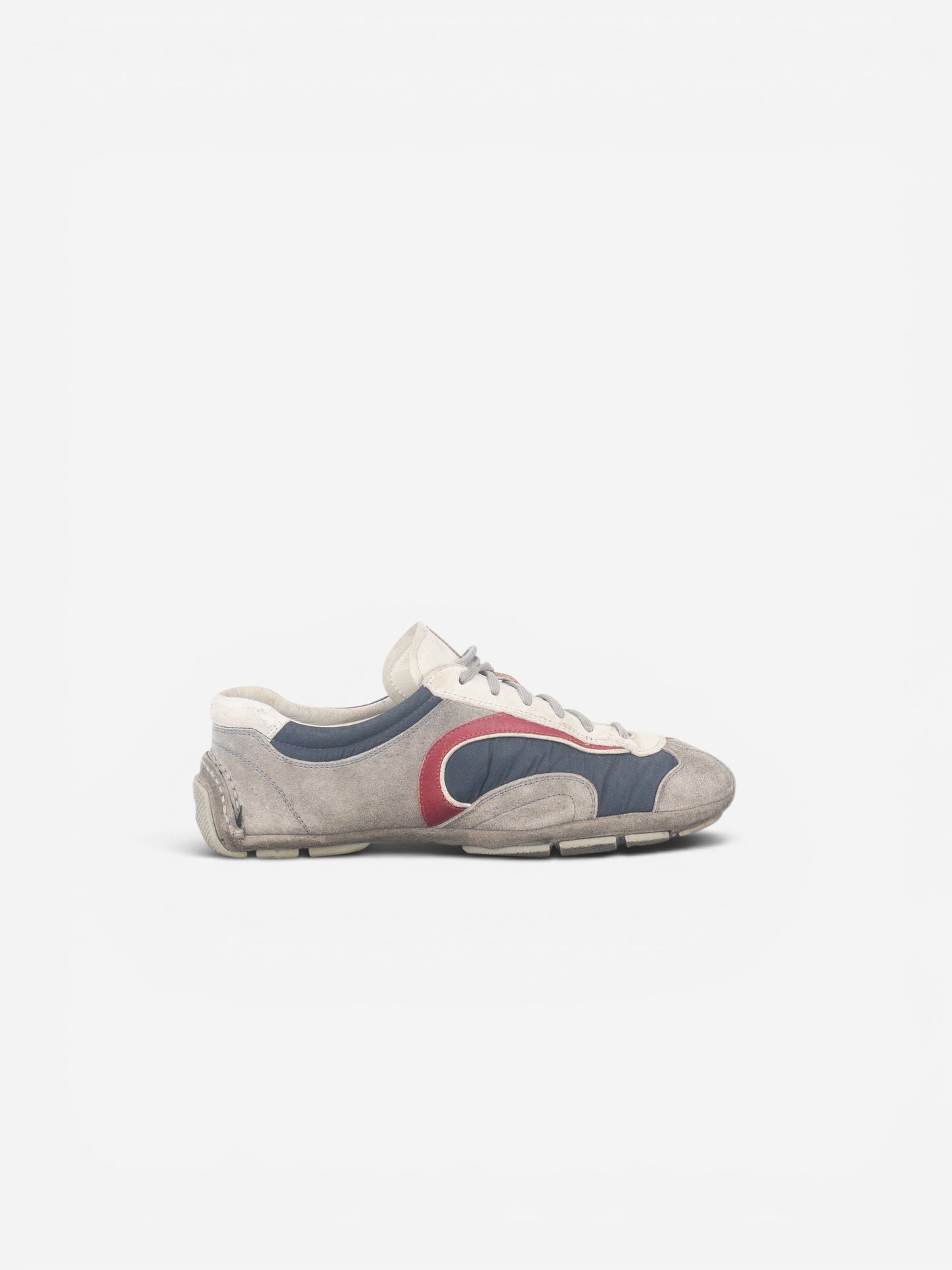 Prada 2000s Monte Carlo Driving Sneakers (5, white, navy, grey, red) – photo 4