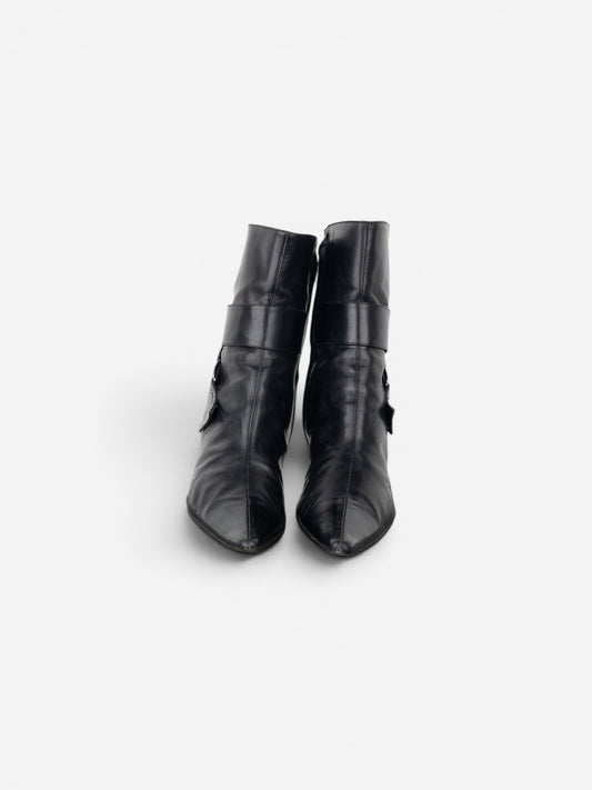 Dior by Galliano SS02 ‘Street Chic’ Buckle Ankle Heel Boots – photo 5