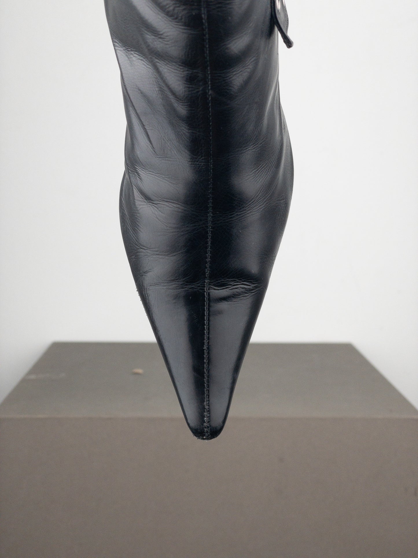 Dior by Galliano SS02 ‘Street Chic’ Buckle Ankle Heel Boots