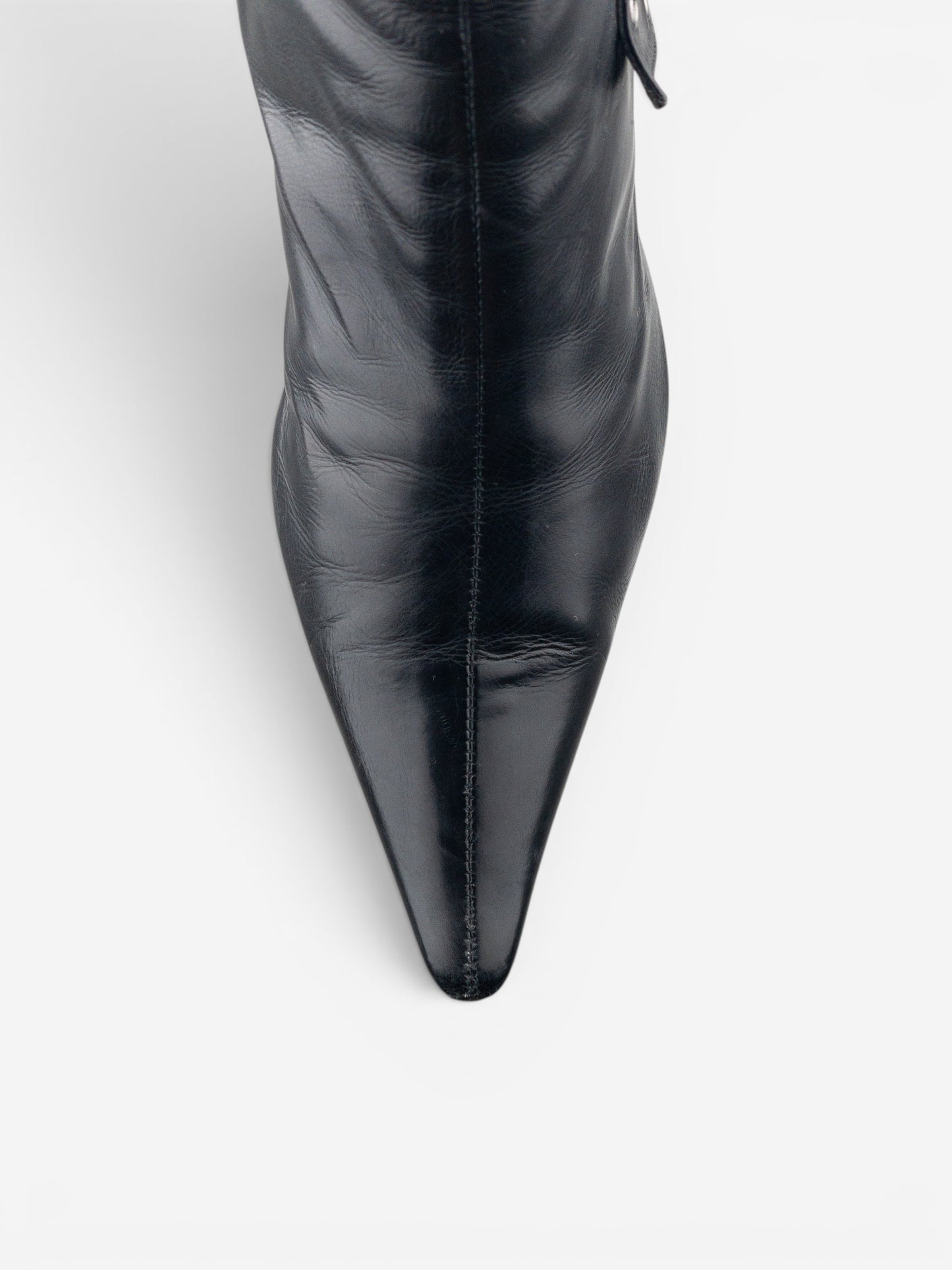 Dior by Galliano SS02 ‘Street Chic’ Buckle Ankle Heel Boots – photo 7