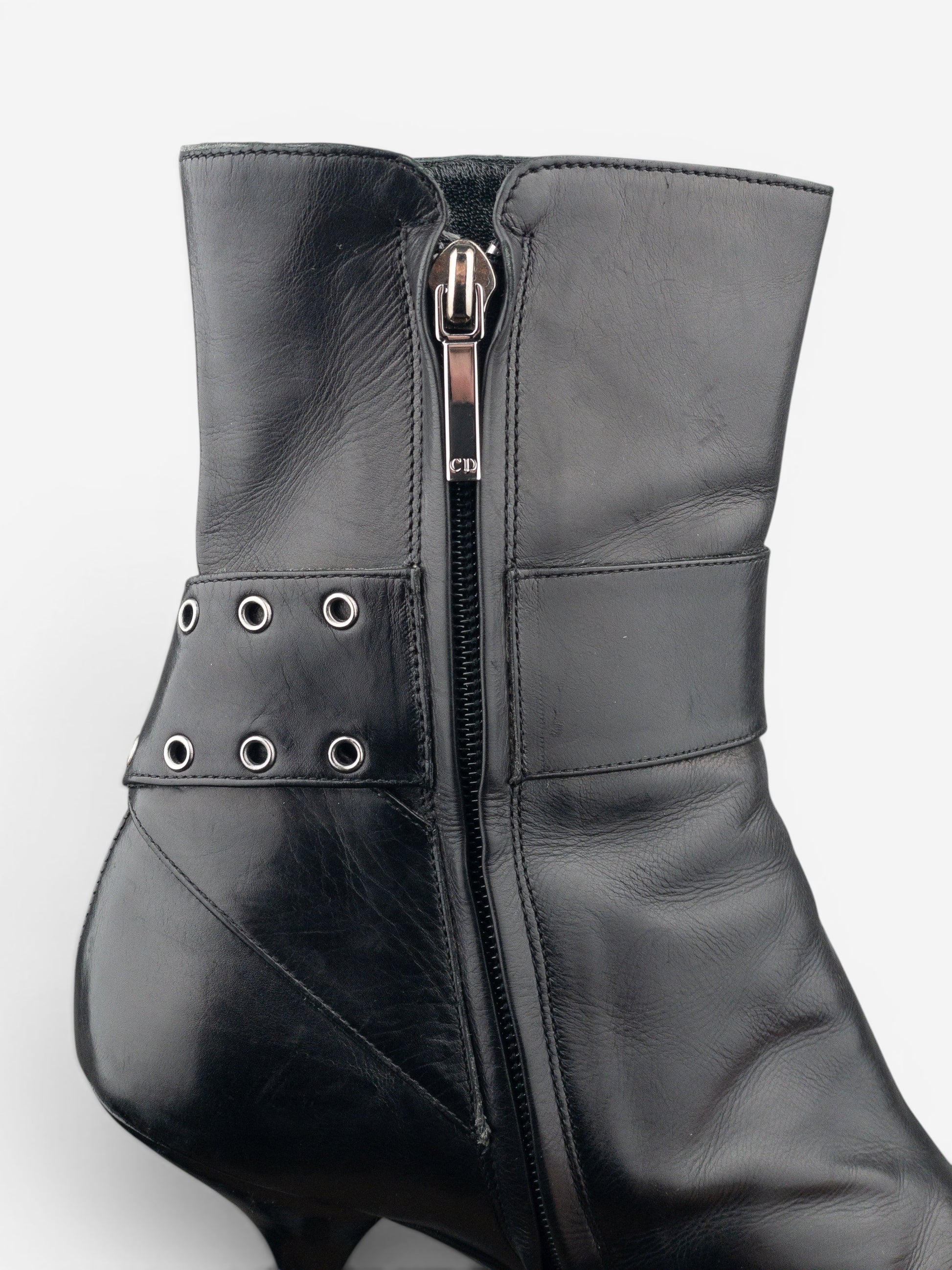 Dior by Galliano SS02 ‘Street Chic’ Buckle Ankle Heel Boots – photo 10
