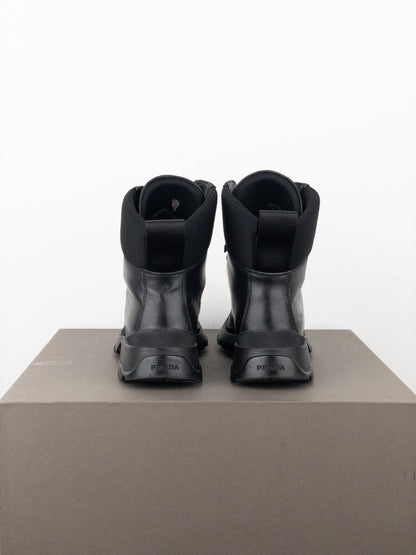 Prada 2000s ‘Brixxen’ Lace-up Ankle Combat Hiking Boots