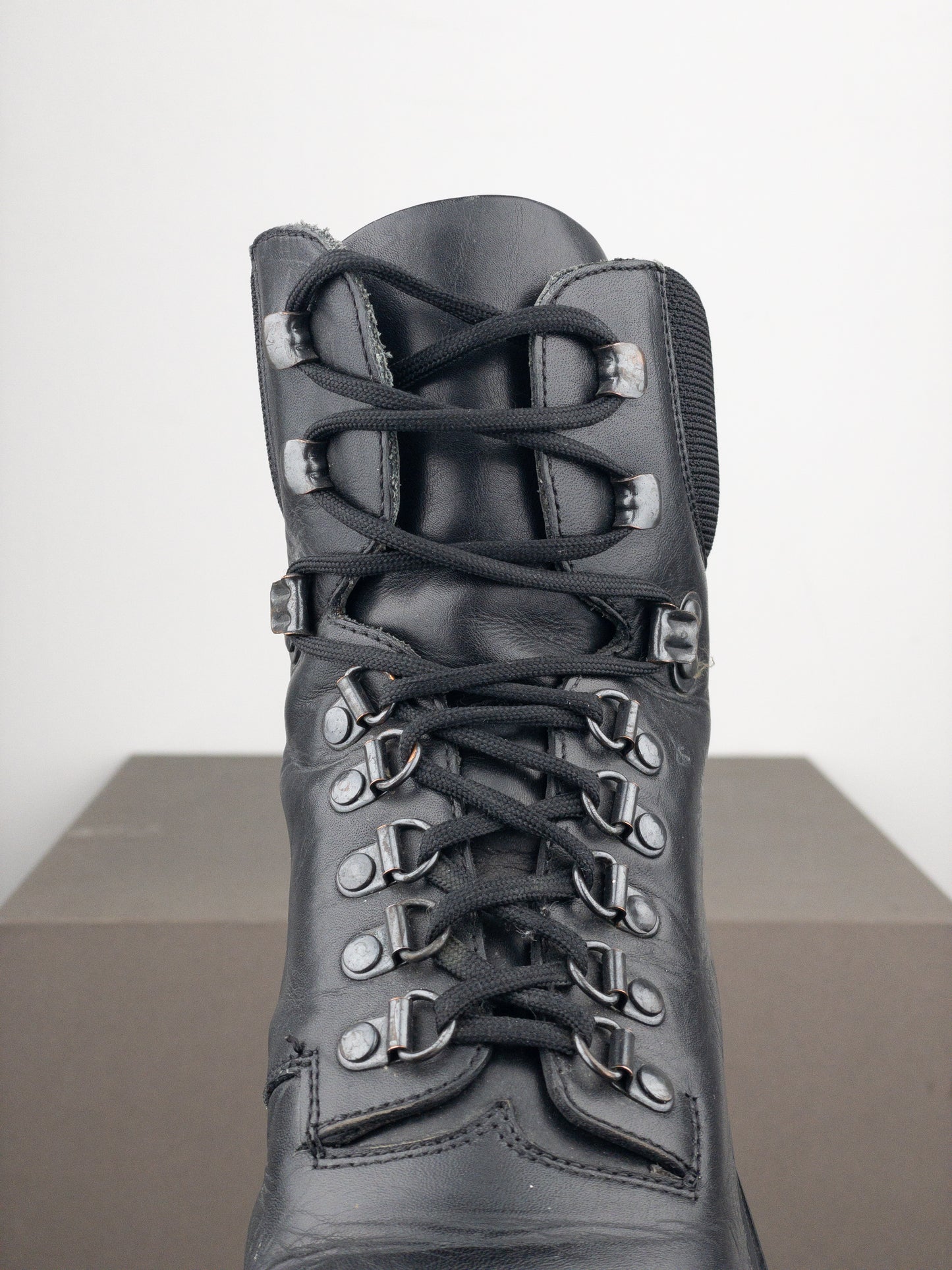 Prada 2000s ‘Brixxen’ Lace-up Ankle Combat Hiking Boots