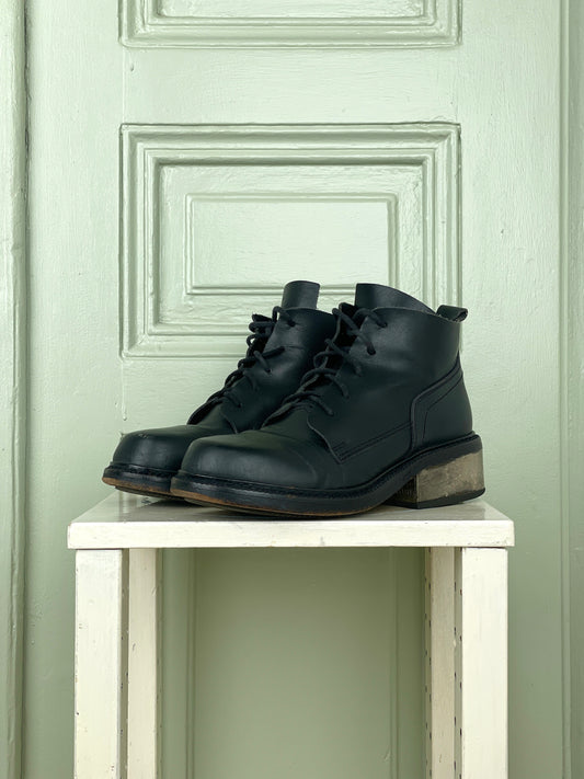 Dirk Bikkembergs 90s Metal Heel Ankle Boots