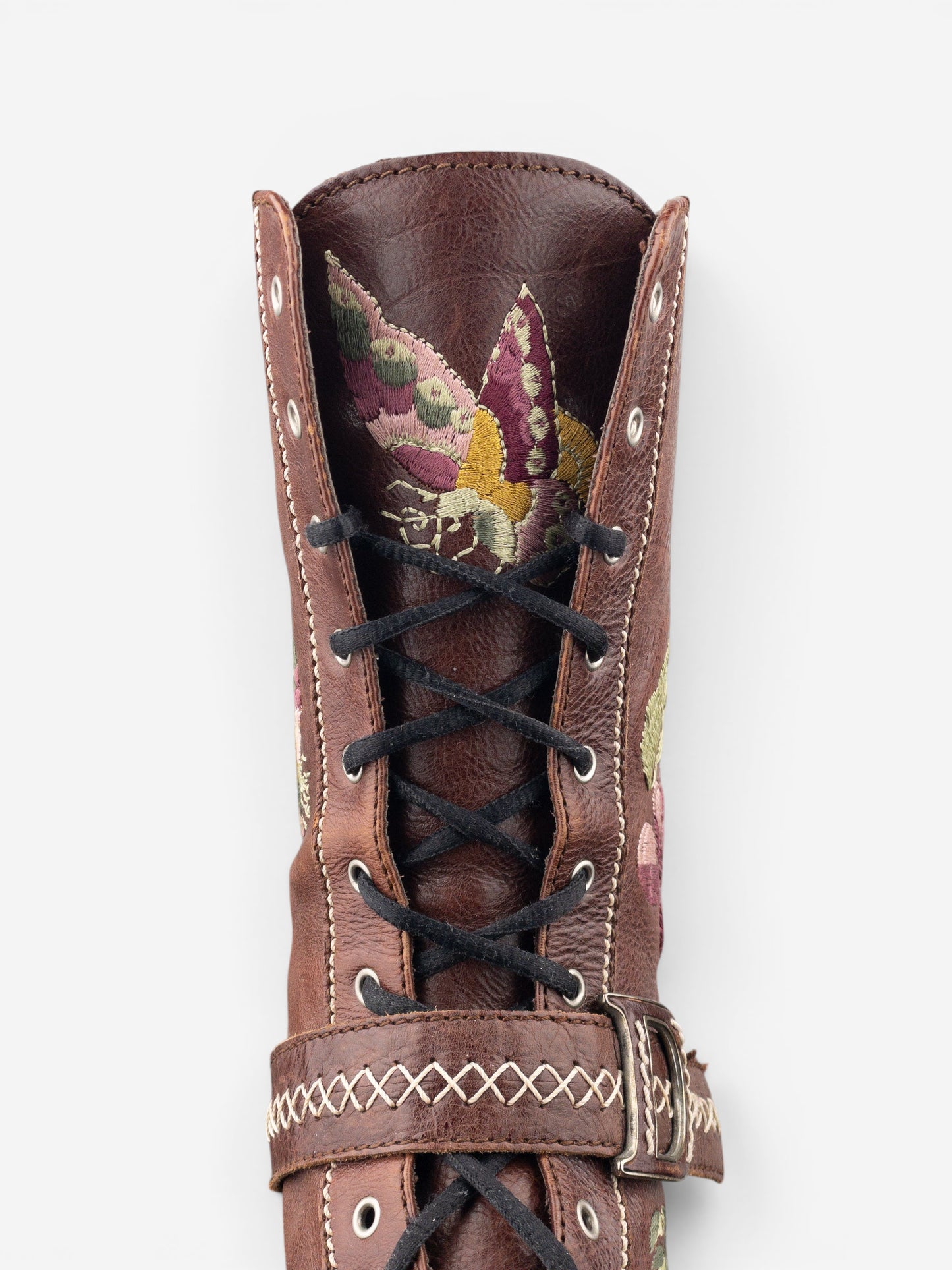 Dior by Galliano AW05 Floral Embroidery Combat Boots – photo 6